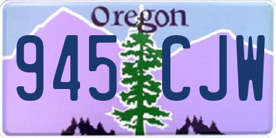 OR license plate 945CJW