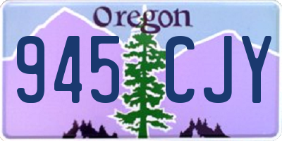 OR license plate 945CJY