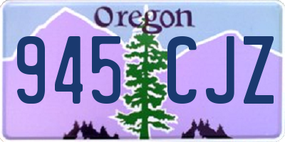 OR license plate 945CJZ
