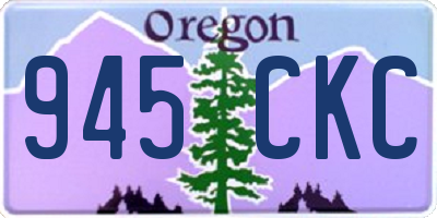 OR license plate 945CKC