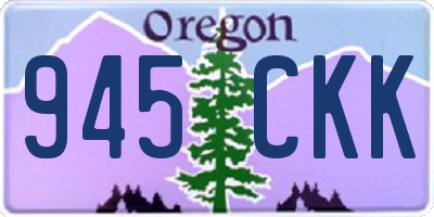 OR license plate 945CKK