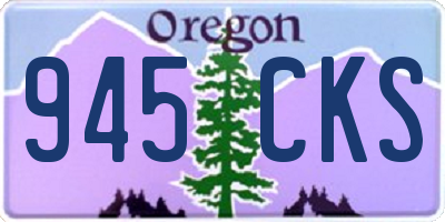 OR license plate 945CKS