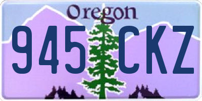 OR license plate 945CKZ
