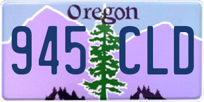 OR license plate 945CLD