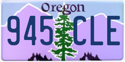 OR license plate 945CLE