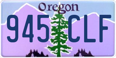 OR license plate 945CLF