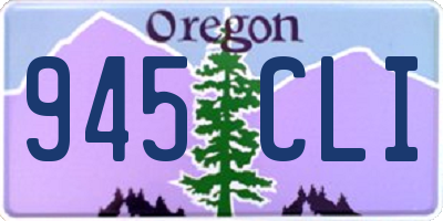 OR license plate 945CLI