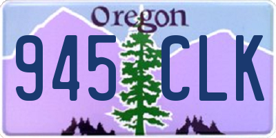 OR license plate 945CLK