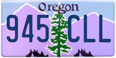 OR license plate 945CLL