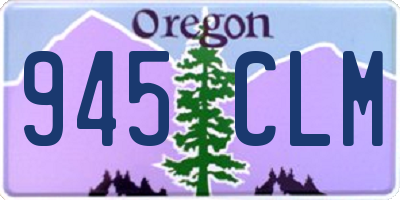 OR license plate 945CLM