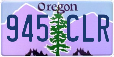 OR license plate 945CLR