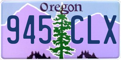 OR license plate 945CLX