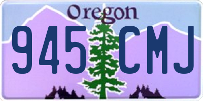 OR license plate 945CMJ