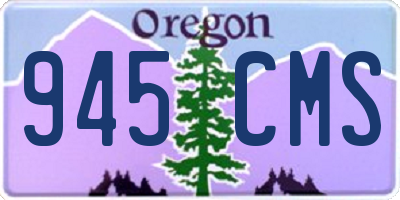 OR license plate 945CMS