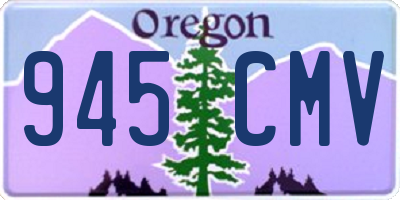 OR license plate 945CMV