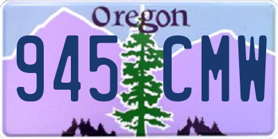 OR license plate 945CMW