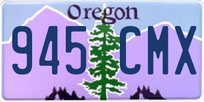 OR license plate 945CMX