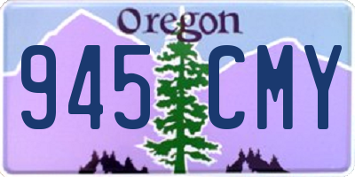 OR license plate 945CMY