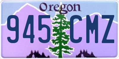 OR license plate 945CMZ