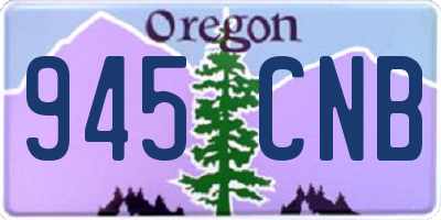 OR license plate 945CNB