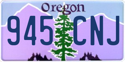 OR license plate 945CNJ