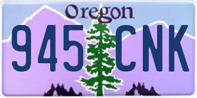 OR license plate 945CNK