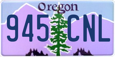 OR license plate 945CNL