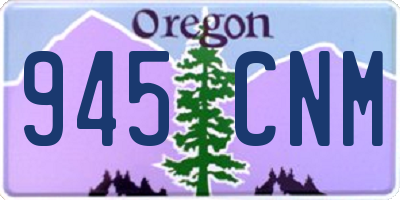 OR license plate 945CNM