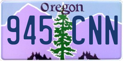 OR license plate 945CNN