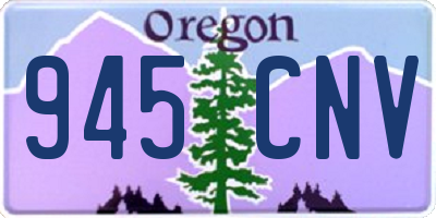 OR license plate 945CNV