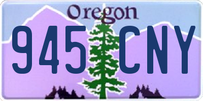 OR license plate 945CNY