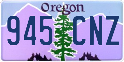OR license plate 945CNZ