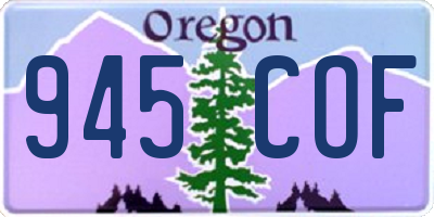 OR license plate 945COF