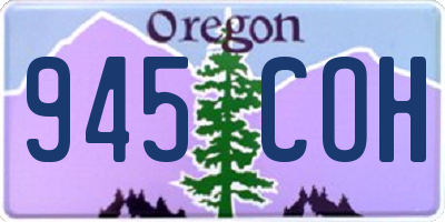 OR license plate 945COH