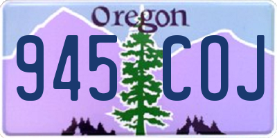 OR license plate 945COJ