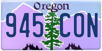 OR license plate 945CON