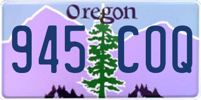 OR license plate 945COQ