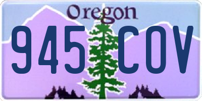 OR license plate 945COV