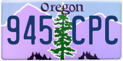 OR license plate 945CPC