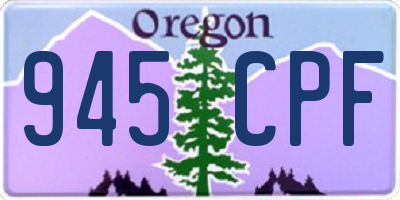 OR license plate 945CPF