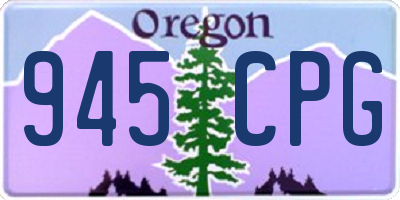 OR license plate 945CPG