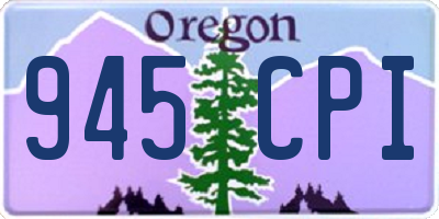 OR license plate 945CPI