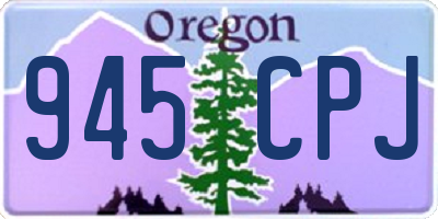 OR license plate 945CPJ