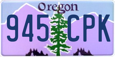 OR license plate 945CPK