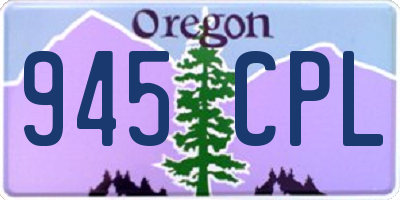 OR license plate 945CPL