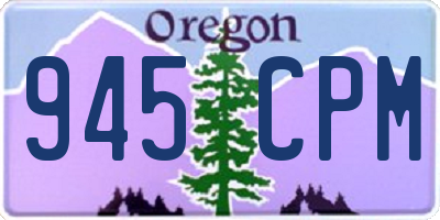 OR license plate 945CPM