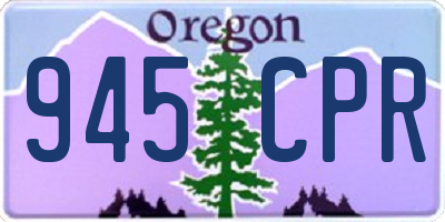 OR license plate 945CPR