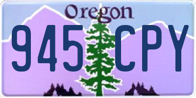 OR license plate 945CPY