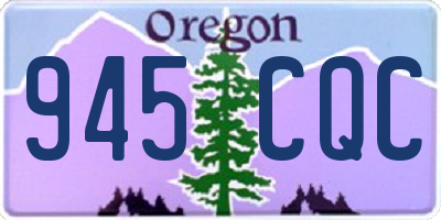 OR license plate 945CQC