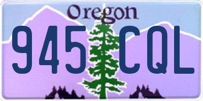 OR license plate 945CQL